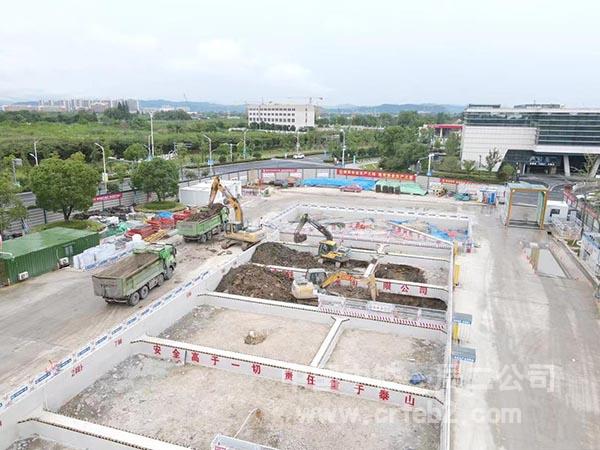 中铁一局二公司杭德市域铁路项目全线首个深基坑开挖 中铁一局二公司杭德市域铁路项目全线首个深基坑开挖