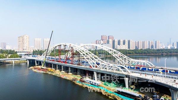 南京桥提篮拱施工现场1 南京桥提篮拱施工现场1