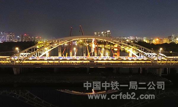 南京桥提篮拱施工现场2 南京桥提篮拱施工现场2