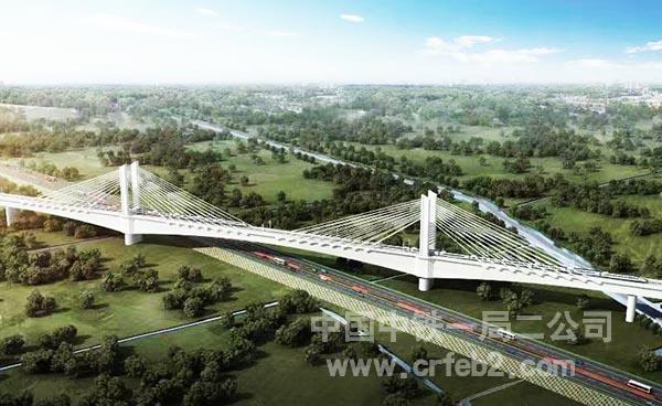 跨京台高速矮塔斜拉桥 跨京台高速矮塔斜拉桥