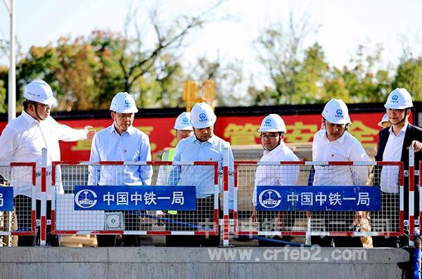 杭德市域铁路项目接受各级组织调研观摩--王利摄 杭德市域铁路项目接受各级组织调研观摩--王利摄